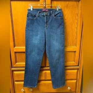 Womens Gloria Vanderbilt Amanda Denim Blue Jeans-Size 10 (28x28), Stretch
